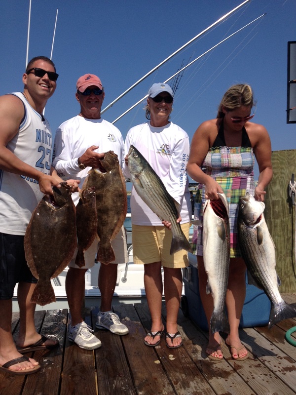 Fluke Striped Bass Fishing Trip