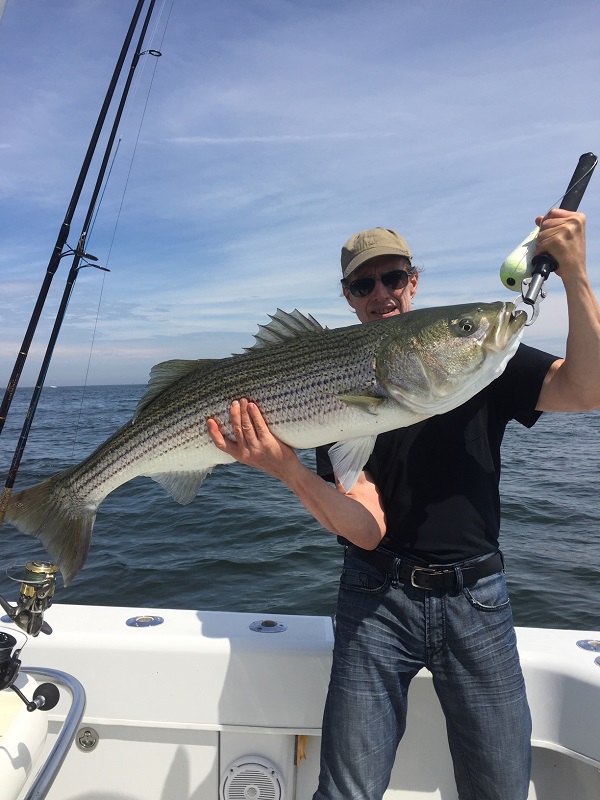 Sandy Hook, NJ. Striper Fishing